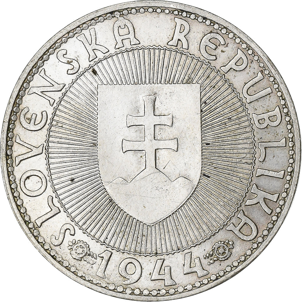 Slovakia, 10 Korun, 1944, Silver, EF(40-45), KM:9.2