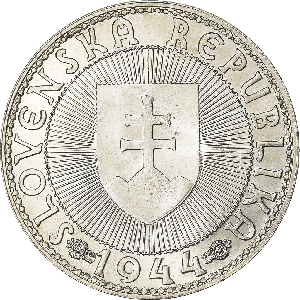 Slovakia, 10 Korun, 1944, Silver, EF(40-45), KM:9.2