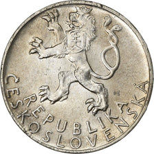 Czechoslovakia, 50 Korun, 1947, Silver, AU(50-53), KM:24