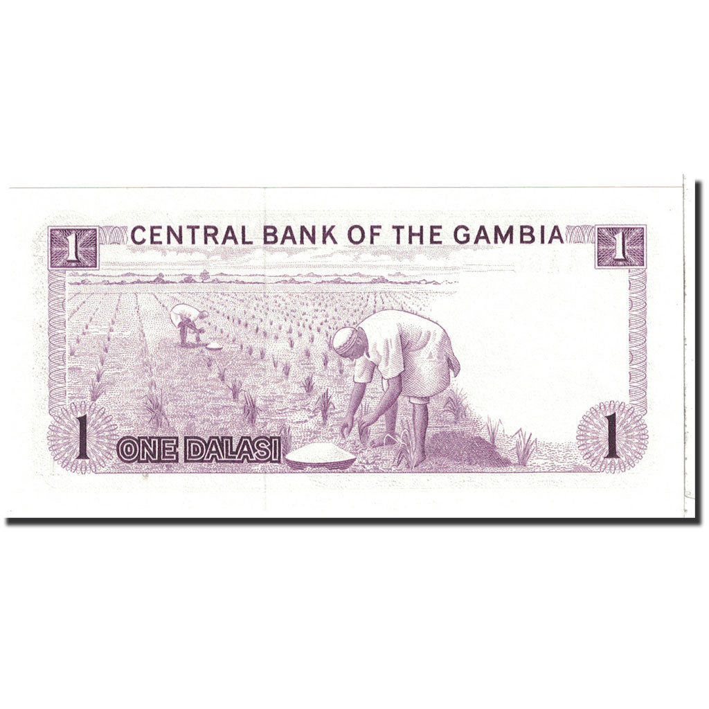Banknote, The Gambia, 1 Dalasi, 1971, Undated, KM:4f, UNC(65-70)