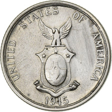Philippines, 50 Centavos, 1945, San Francisco, Silver, EF(40-45), KM:183