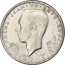 Lussemburgo, 20 Francs, 1946, Argento, BB, KM:E51