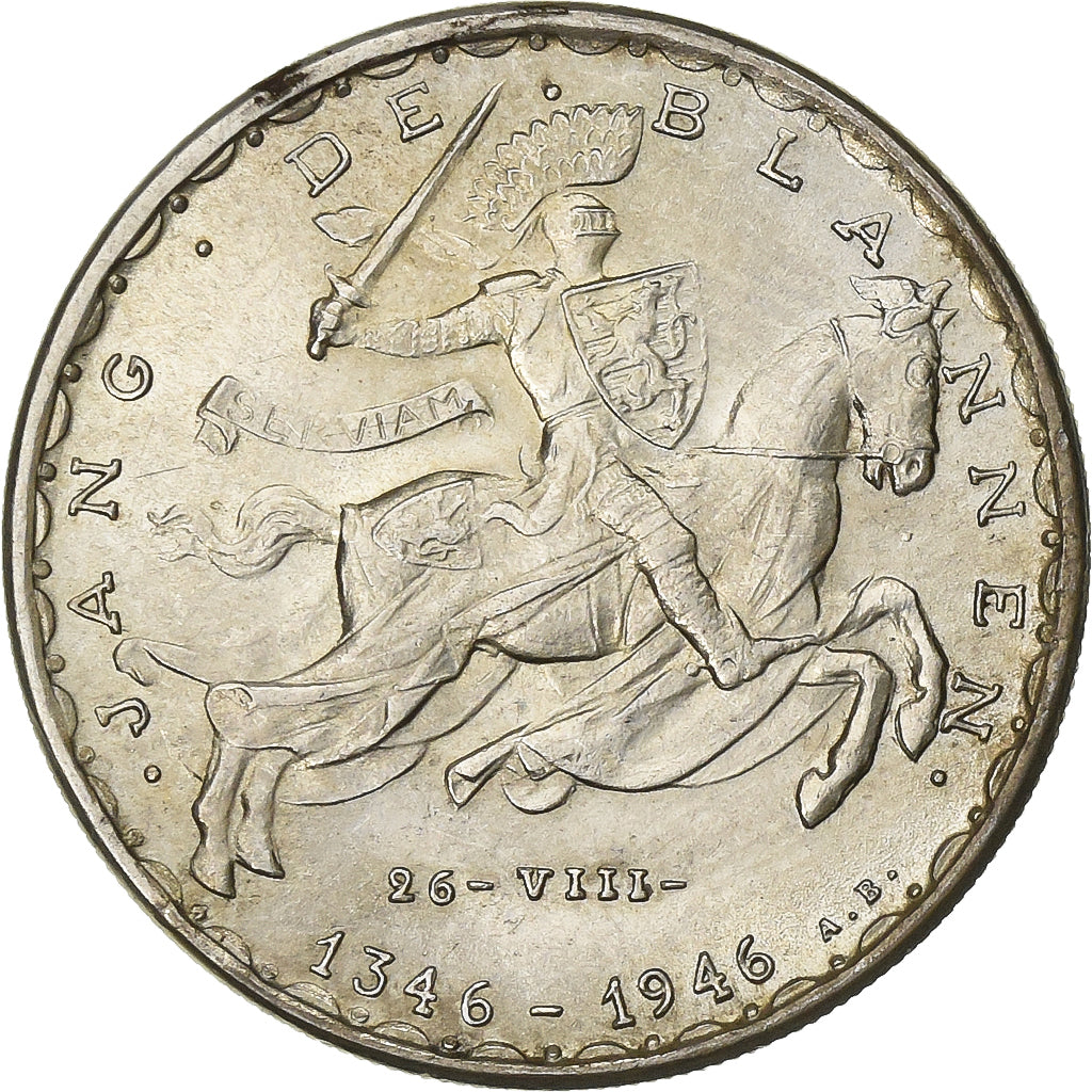 Luxembourg, 20 Francs, 1946, Silver, EF(40-45), KM:E51