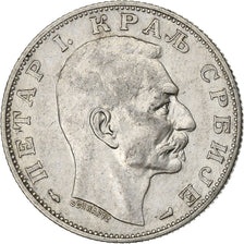 Serbia, Peter I, 2 Dinara, 1915, Paris, Silver, EF(40-45), KM:26.3