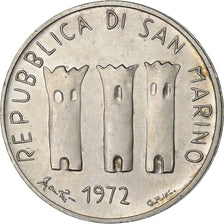 San Marino, 500 Lire, 1972, Silver, AU(50-53), KM:21