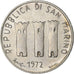 San Marino, 500 Lire, 1972, Silver, AU(50-53), KM:21