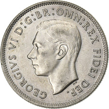 Australia, George VI, Florin, 1951, Melbourne, Plata, MBC+, KM:47