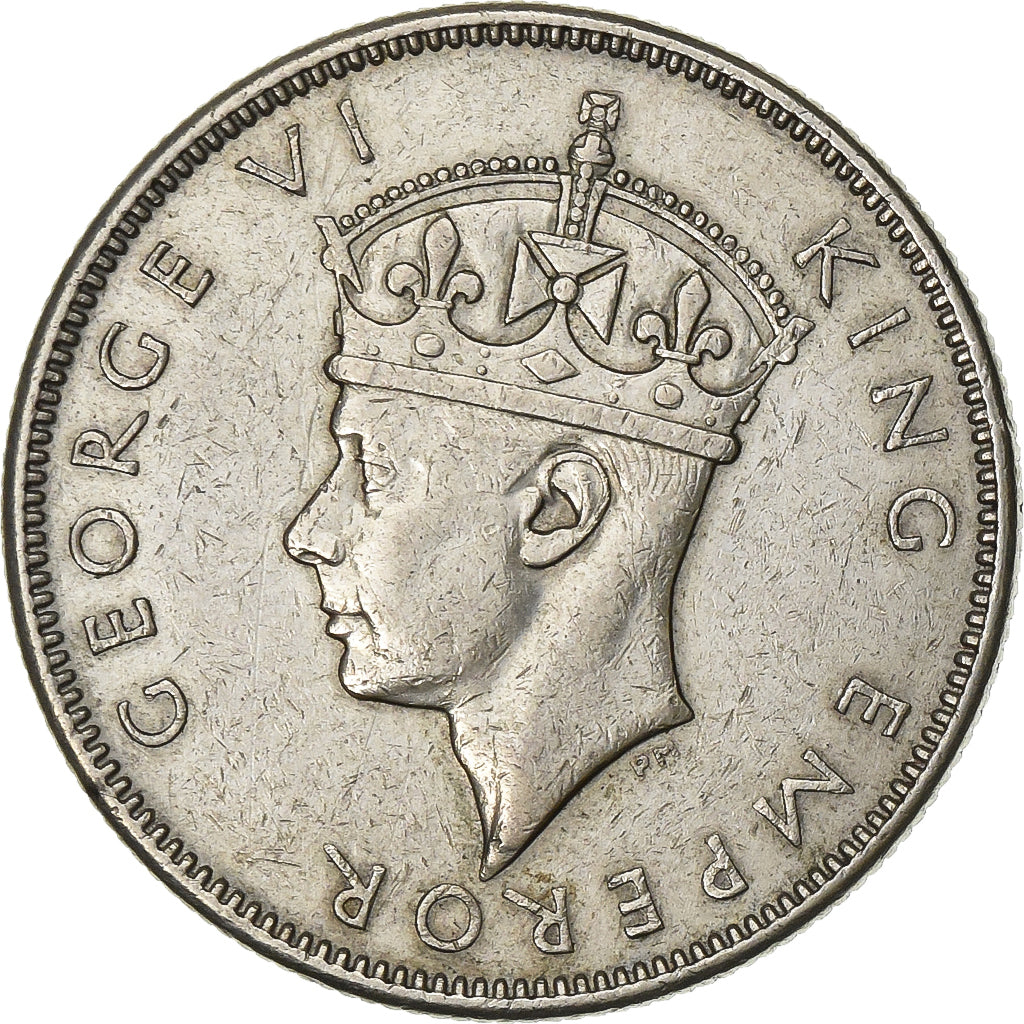 Fiji, George VI, Florin, 1942, San Francisco, Silver, EF(40-45), KM:13a