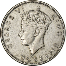 Fiji, George VI, Florin, 1942, San Francisco, Silver, EF(40-45), KM:13a