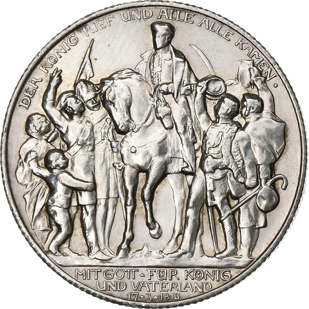 Germany, PRUSSIA, Wilhelm II, 2 Mark, 1913, Berlin, Silver, EF(40-45), KM:532