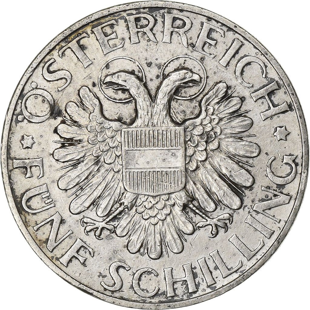Austria, 5 Schilling, 1935, Vienna, Silver, EF(40-45), KM:2853