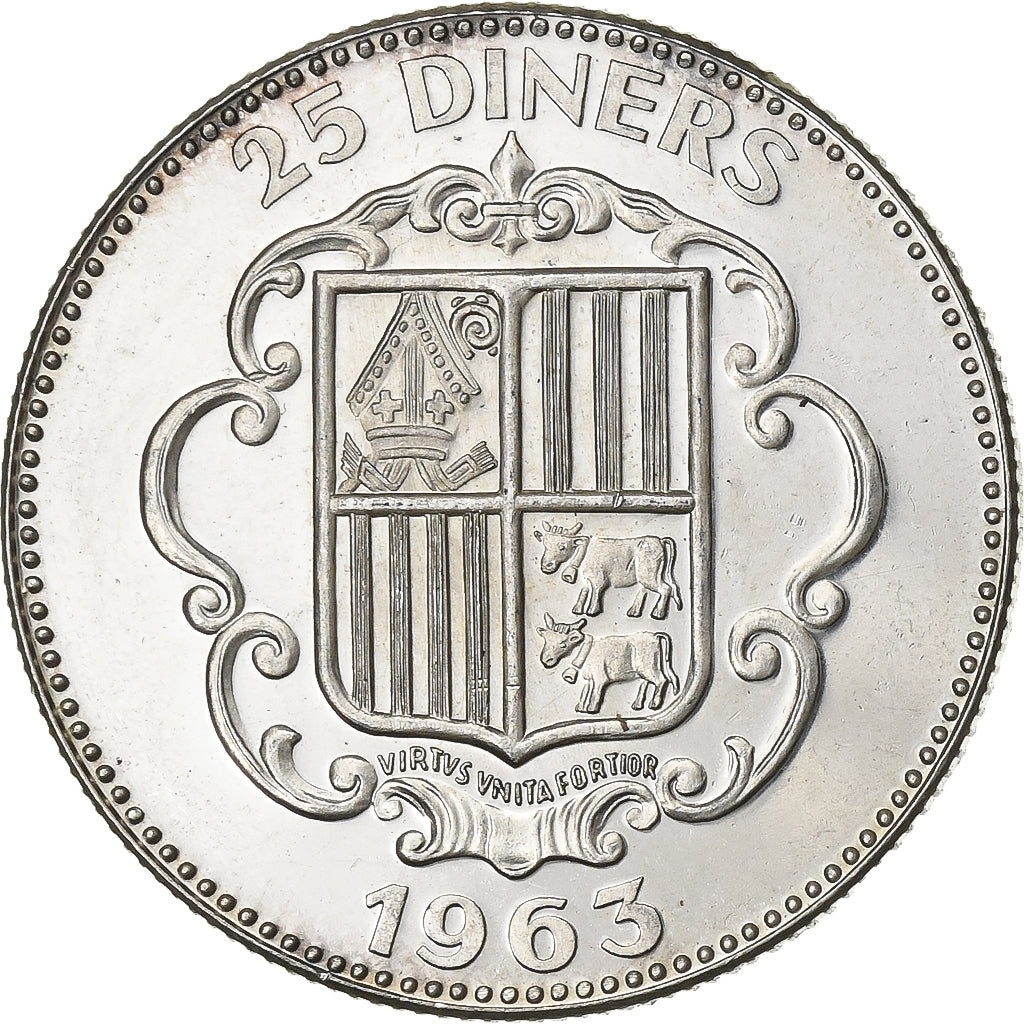 25 Diners, 1963, Plata, EBC+, KM:7