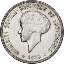 Luxembourg, Charlotte, 10 Francs, 1929, Silver, EF(40-45), KM:39