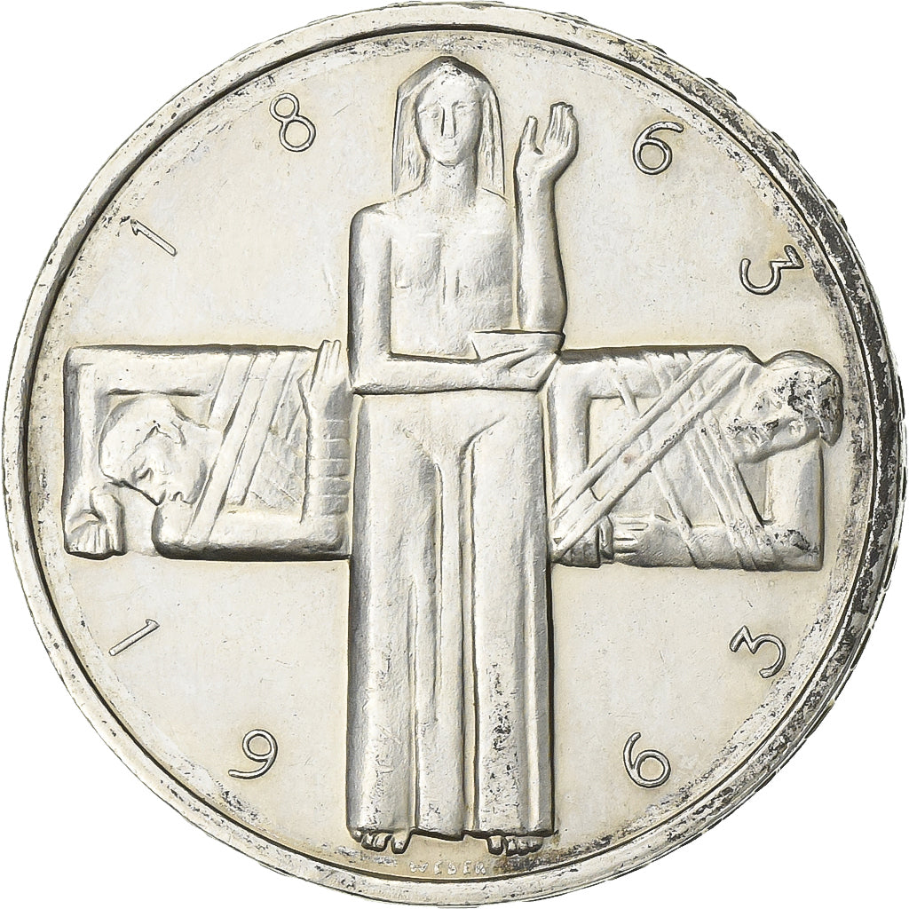Switzerland, 5 Francs, 1963, Bern, Silver, EF(40-45), KM:51
