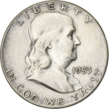 Vereinigte Staaten, Half Dollar, Franklin Half Dollar, 1953, Philadelphia