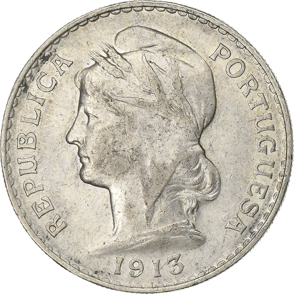 Portugal, 50 Centavos, 1913, Lisbon, Silver, EF(40-45), KM:561