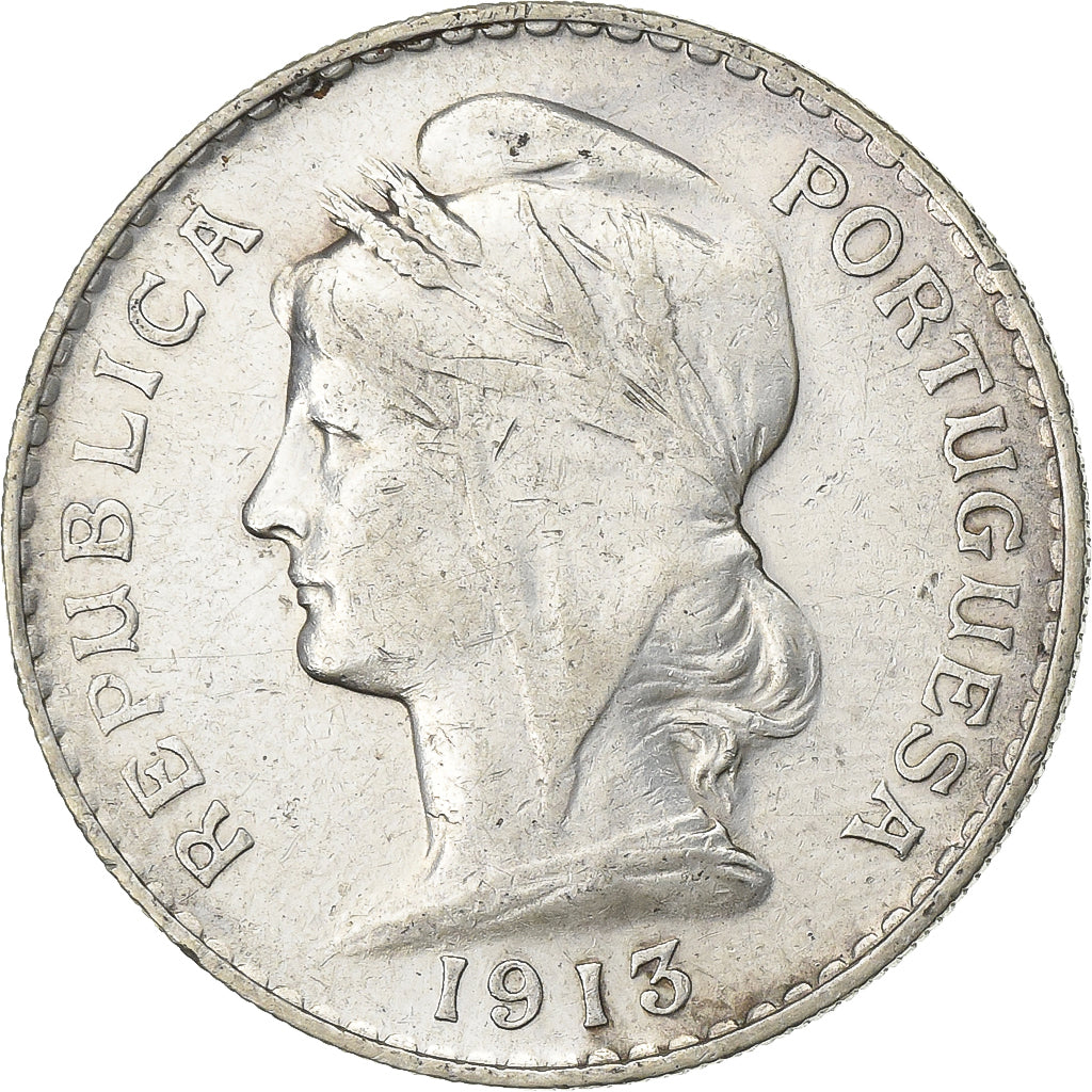 Portugal, 50 Centavos, 1913, Lisbon, Silver, EF(40-45), KM:561