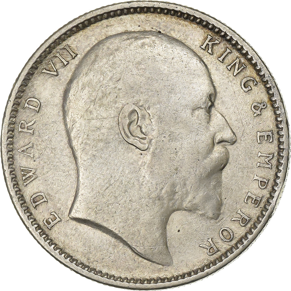 India, Edward VII, Rupee, 1905, Calcutta, Silver, EF(40-45), KM:508