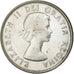 Canada, Elizabeth II, 50 Cents, 1959, Royal Canadian Mint, Silver, EF(40-45)