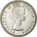 Canada, Elizabeth II, 50 Cents, 1960, Royal Canadian Mint, Silver, EF(40-45)