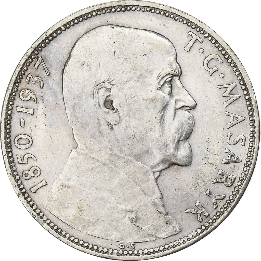 Czechoslovakia, 20 Korun, 1937, Silver, EF(40-45), KM:18