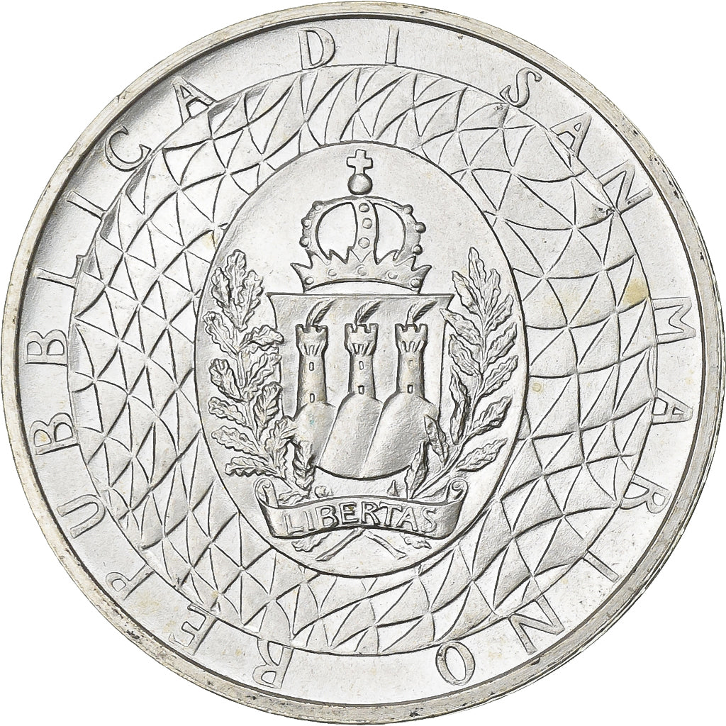 San Marino, 1000 Lire, 1990, Silver, AU(55-58), KM:247