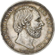 Niederlande, William III, 2-1/2 Gulden, 1870, Utrecht, Silber, SS, KM:82
