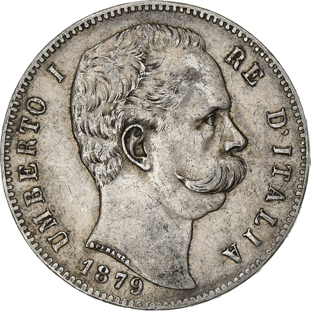 Italy, Umberto I, 5 Lire, 1879, Rome, Silver, EF(40-45), KM:20