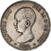 Spanien, Alfonso XIII, 5 Pesetas, 1888, Madrid, Silber, SS+, KM:689