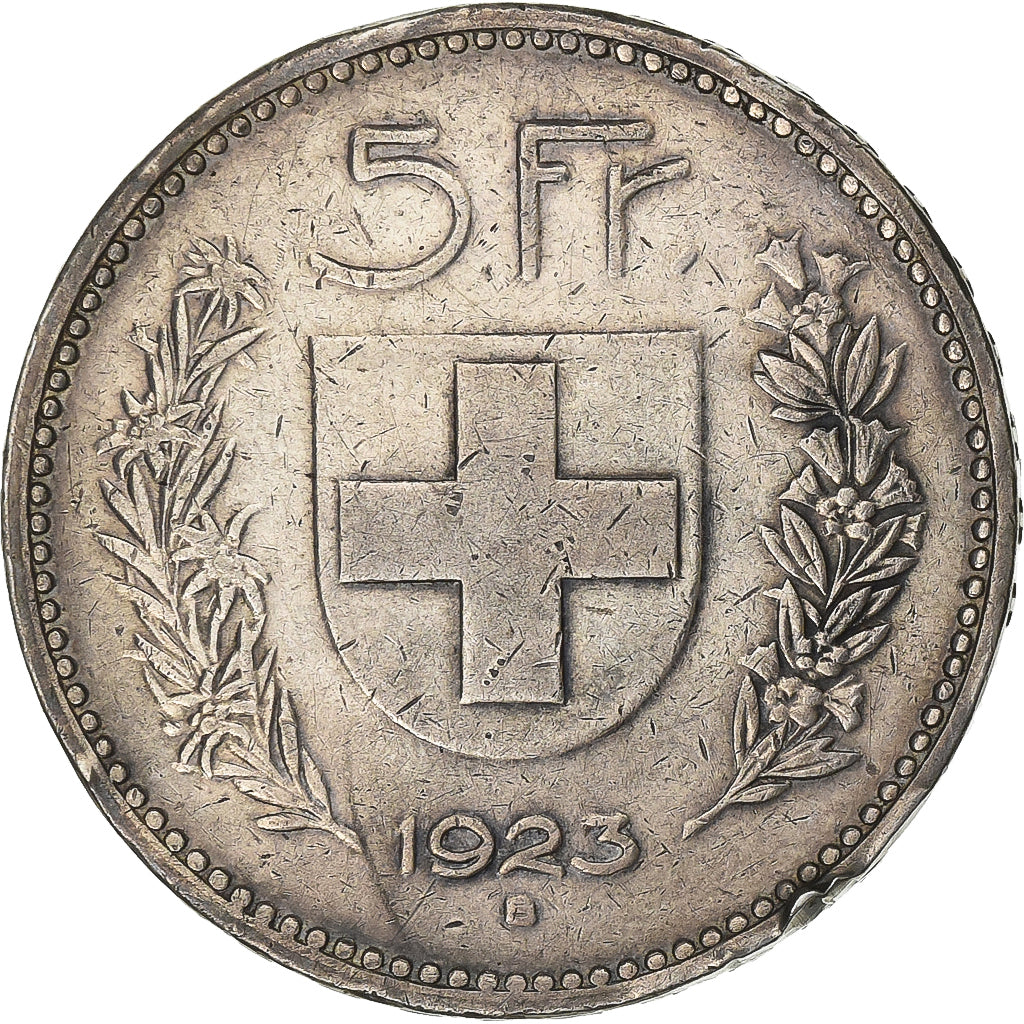 Suisse, 5 Francs, 1923, Bern, Argent, TB+, KM:37