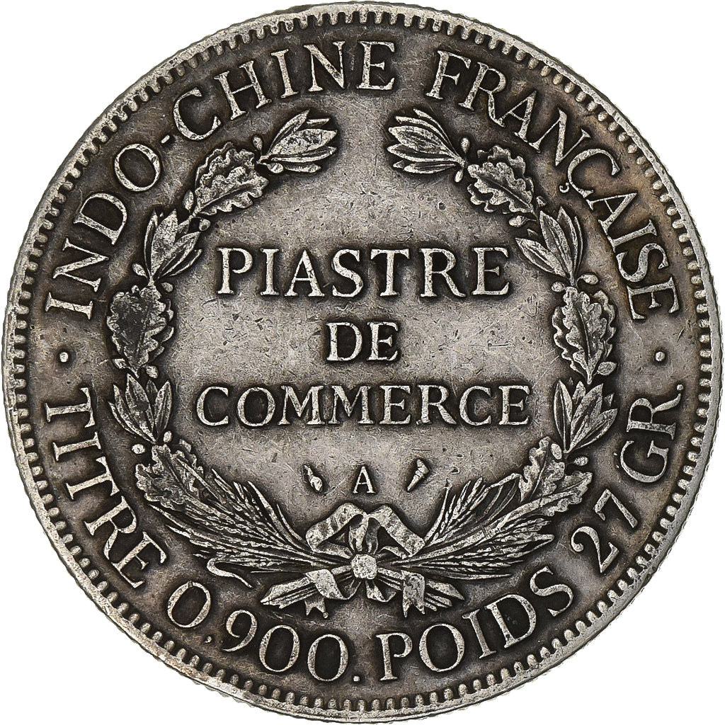French Indochina, Piastre, 1924, Paris, Silver, EF(40-45), KM:5a.1