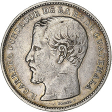 Guatemala, Peso, 1868, Guatemala City, Silver, EF(40-45), KM:186.1