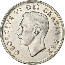 Canada, George VI, Dollar, 1952, Royal Canadian Mint, Silver, AU(50-53), KM:46