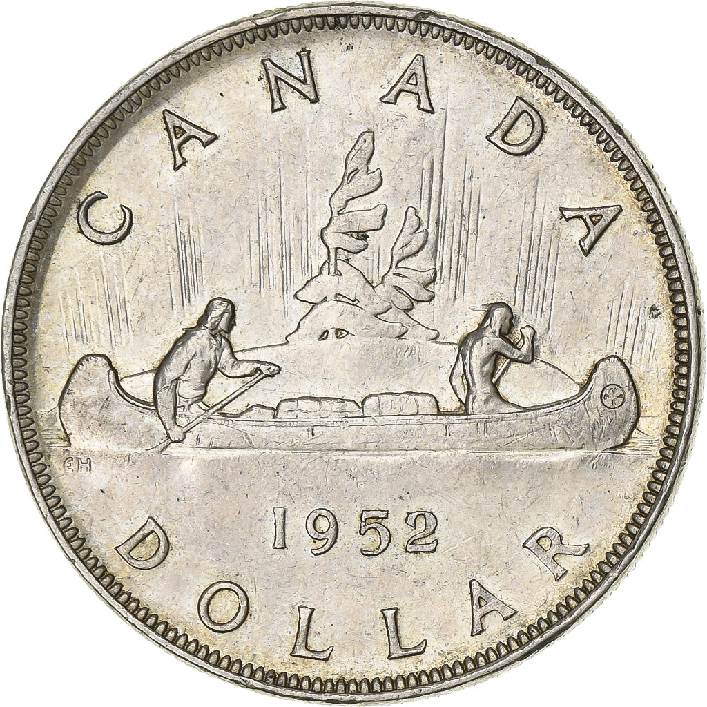 Canada, George VI, Dollar, 1952, Royal Canadian Mint, Silver, AU(50-53), KM:46