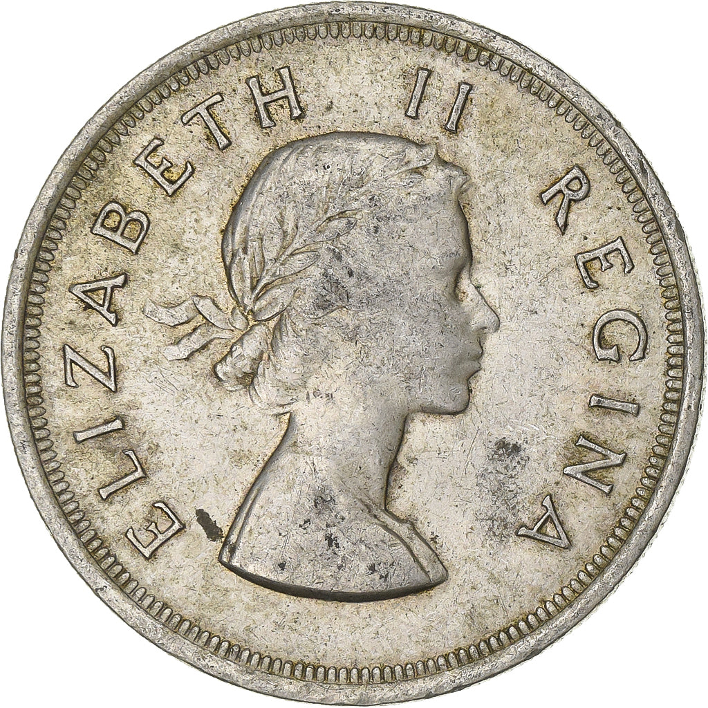 Afrique du Sud, Élisabeth II, 5 Shillings, 1953, Pretoria, Argent, TB+, KM:52