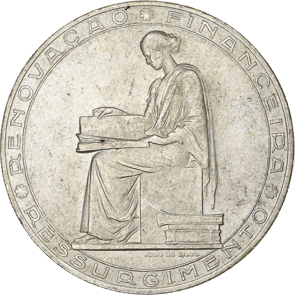 Portugal, 20 Escudos, 1953, Lisbon, Silver, EF(40-45), KM:585