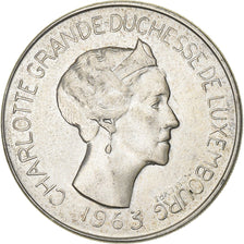 Luxembourg, Charlotte, 100 Francs, 1963, Silver, AU(55-58), KM:52