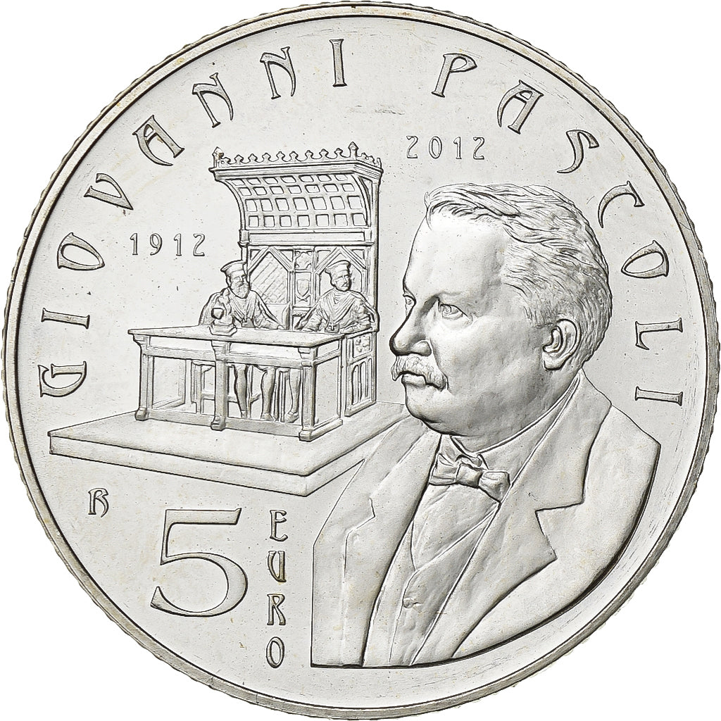 Saint-Marin, 5 Euro, 2012, Rome, Argent, SUP+, KM:520