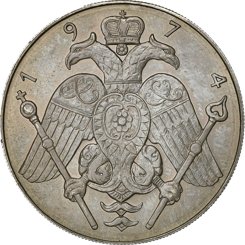 Cipro, 6 Pounds, 1974, Argento, SPL-, KM:M6