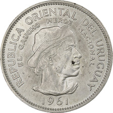 Uruguay, 10 Pesos, 1961, Silver, AU(50-53), KM:43