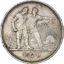 Russia, Rouble, 1924, Saint Petersburg, Silver, EF(40-45), KM:90.1