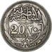Egypt, Hussein Kamil, 20 Piastres, 1916/AH1335, Silver, EF(40-45), KM:321