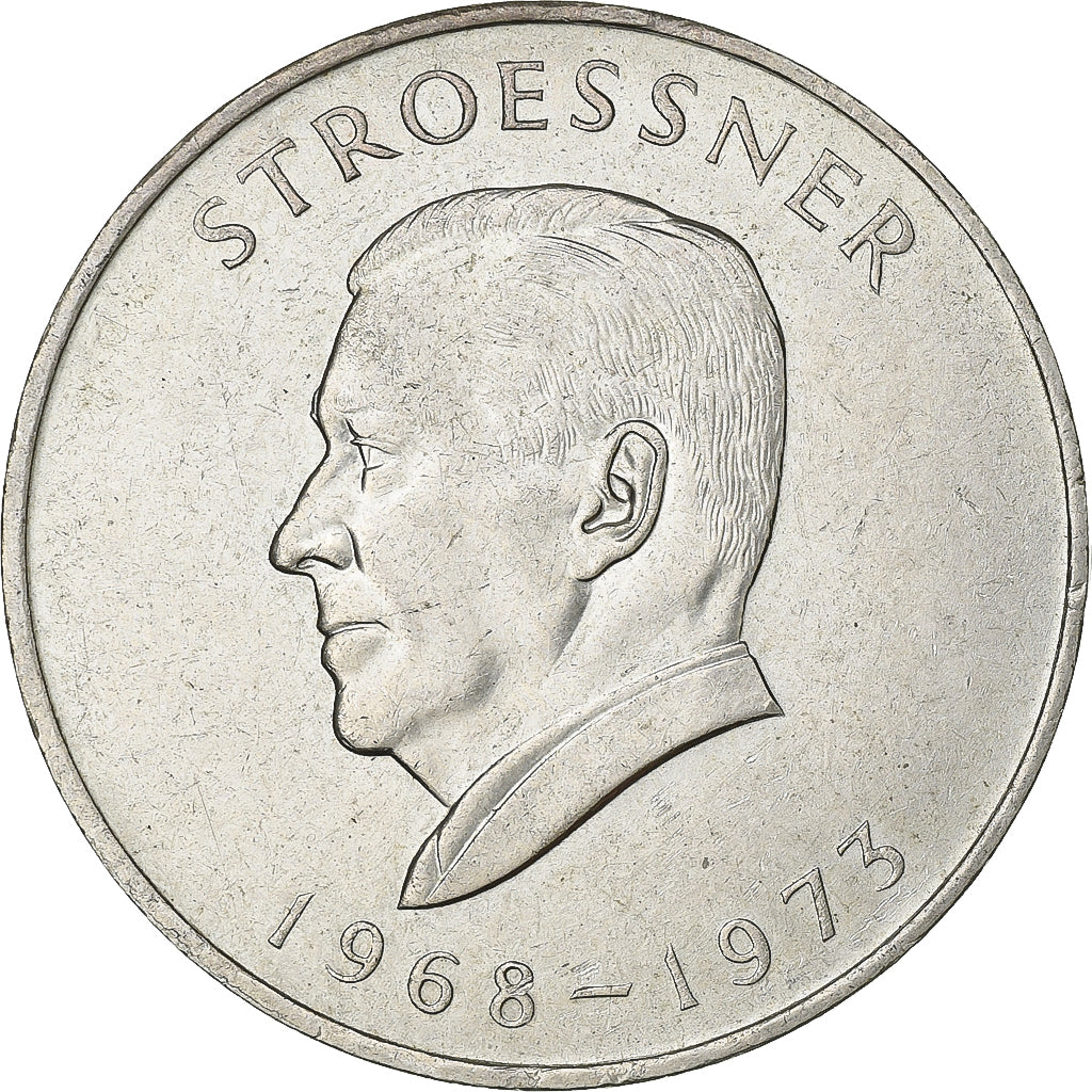 Paraguay, 300 Guaranies, 1973, Silver, EF(40-45), KM:29