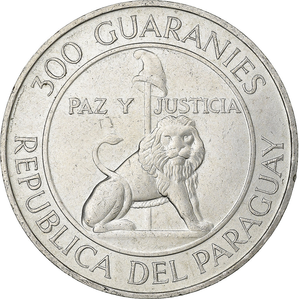 Paraguay, 300 Guaranies, 1973, Silver, EF(40-45), KM:29