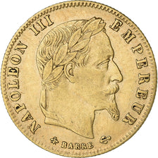 Francja, Napoleon III, 5 Francs, Napoléon III, 1866, Paris, Złoto, EF(40-45)