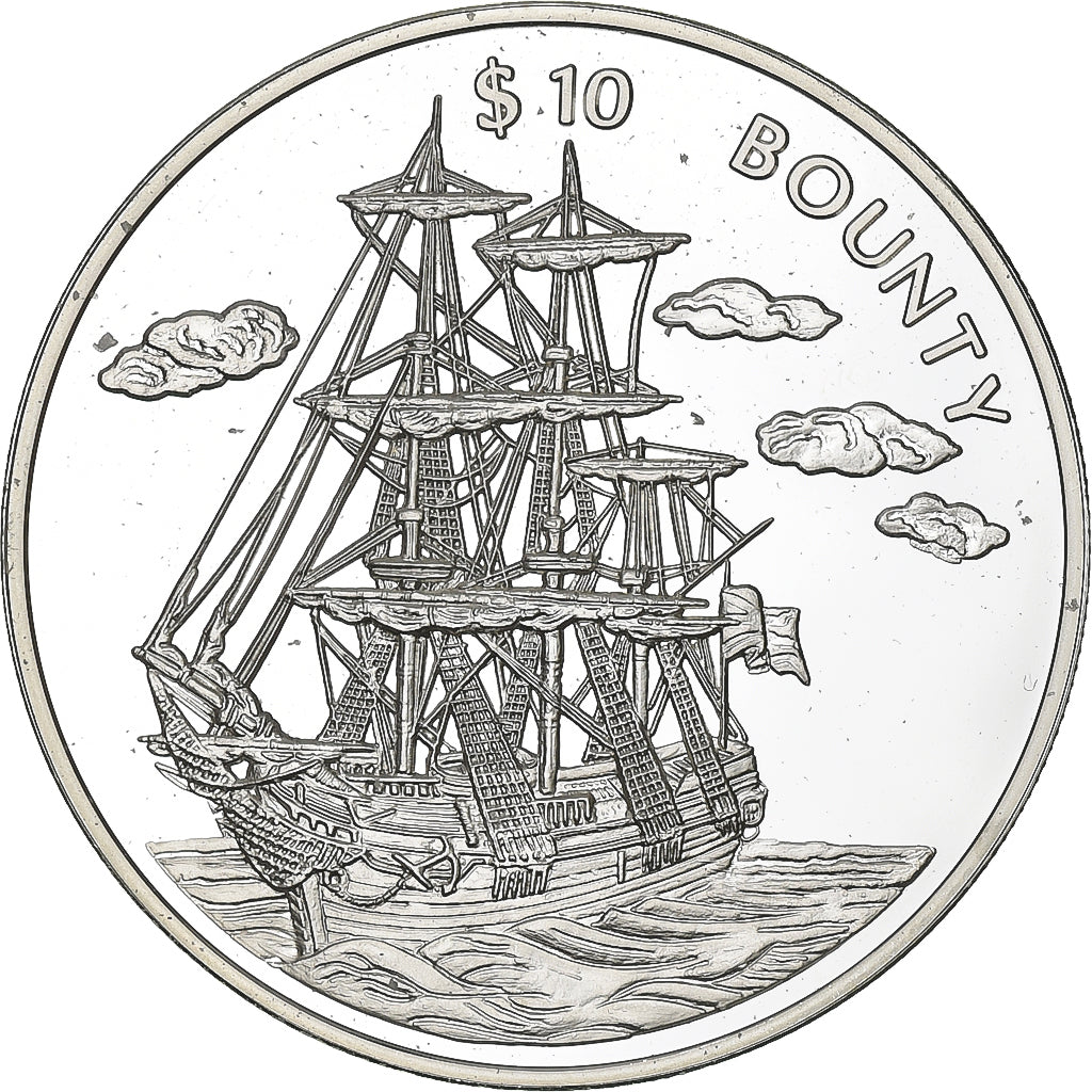 Liberia, 10 Dollars, 1999, Srebro, MS(65-70)