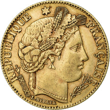 France, 10 Francs, Cérès, 1899, Paris, Gold, AU(50-53), KM:830