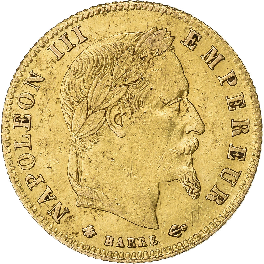 France, Napoléon III, 5 Francs, Napoléon III, 1868, Paris, Or, TTB+, KM:803.1
