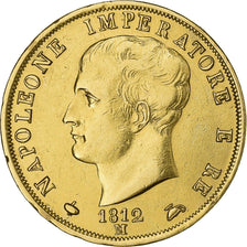 États italiens, KINGDOM OF NAPOLEON, Napoléon I, 40 Lire, 1812, Milan, Or