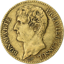 France, 40 Francs, Napoléon I, An XI, Paris, Without olive, Gold, EF(40-45)